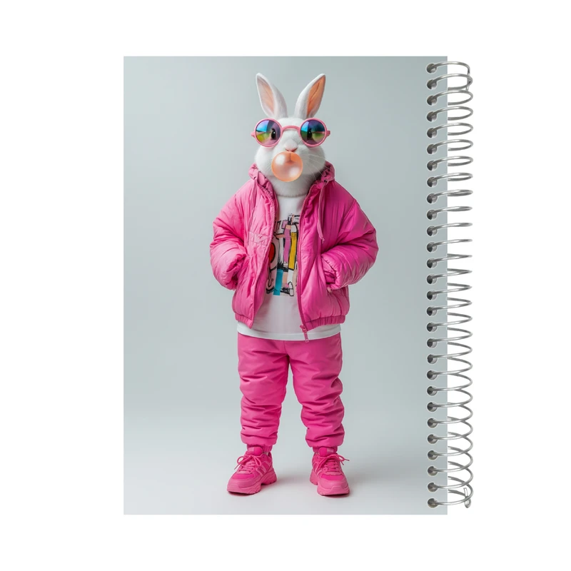 دفتر یادداشت 80 برگ نوتیوا طرح خرگوش استایل کد n116