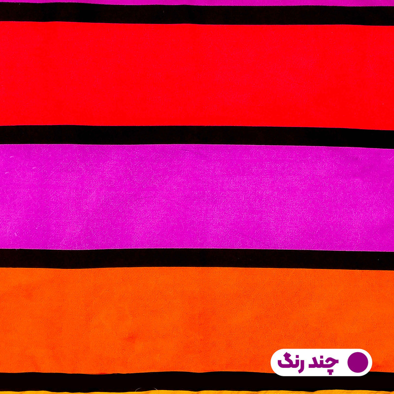 کاور تشک مهمان آدنو مدل Colored stripes کد CH41 یک نفره سایز 90x190 سانتی متر
