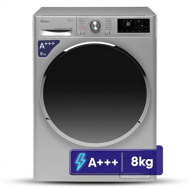 ماشین لباسشویی 8 کیلوگرم اتوماتیک جی پلاس مدل GWM-R88S