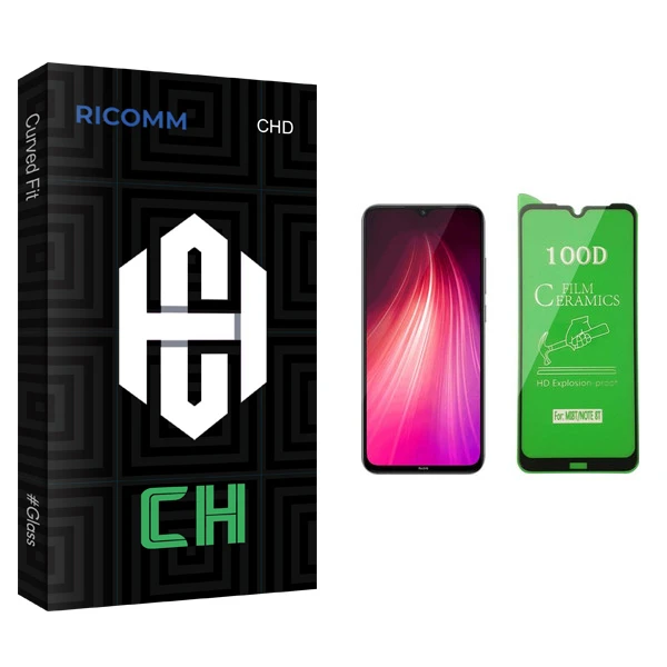 محافظ صفحه نمایش سرامیکی ریکام مدل CH glass مناسب برای گوشی موبایل شیائومی Redmi Note 8T