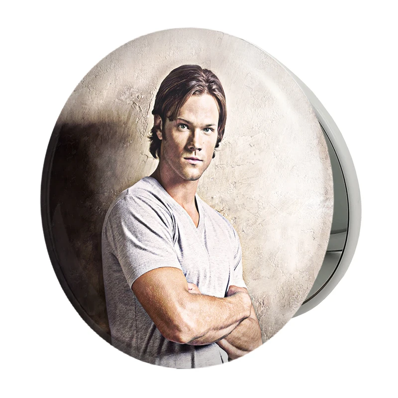 آینه جیبی خندالو طرح سم وینچستر سریال سوپرنچرال Supernatural مدل تاشو کد 24519 