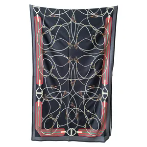 شال زنانه مدل نخ کرپ چهار فصل خط دار