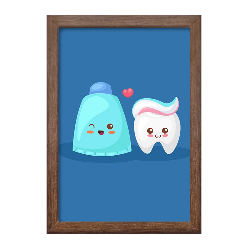 تابلو خندالو طرح دندان و دندان پزشکی کودکانه کد 36710