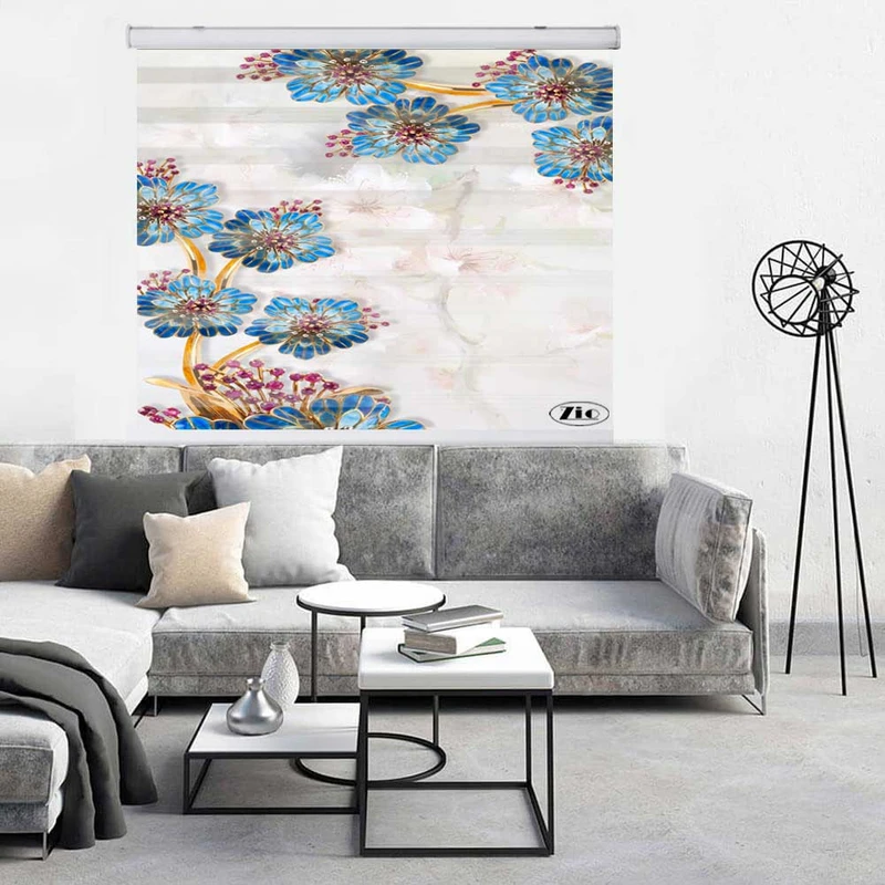 پرده زبرا زیو کد 3D1322 سایز 150x150 سانتی متر