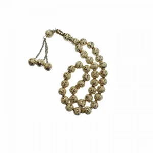 تسبیح مدل زرین رنگ طلایی