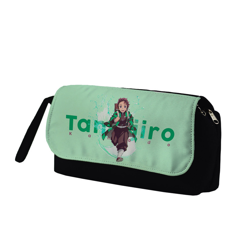 کوله پشتی مدل انیمه شیطان کش تانجیرو به همراه جامدادی