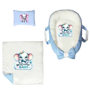 سرویس خواب 3 تکه نوزاد پادآفرین مدل گارد محافظ طرح فیل کد PG036  