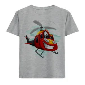 تی شرت آستین کوتاه بچگانه مدل هلی کوپتر F789