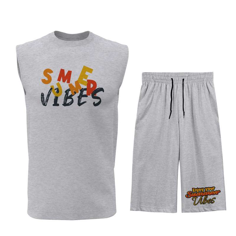 ست تاپ و شلوارک مردانه مدل S168G