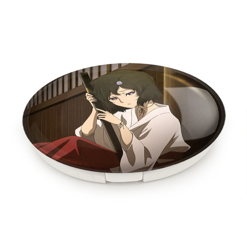 آینه جیبی خندالو طرح روکا انیمه اشتاینز گیت مدل تاشو کد 17497