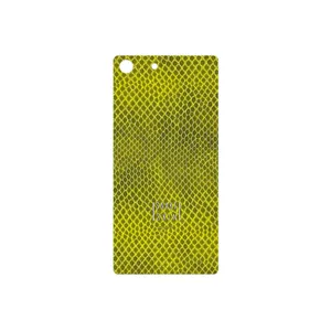 MAHOOT Yellow Snake Skin Cover Sticker for Sony Xperia M5