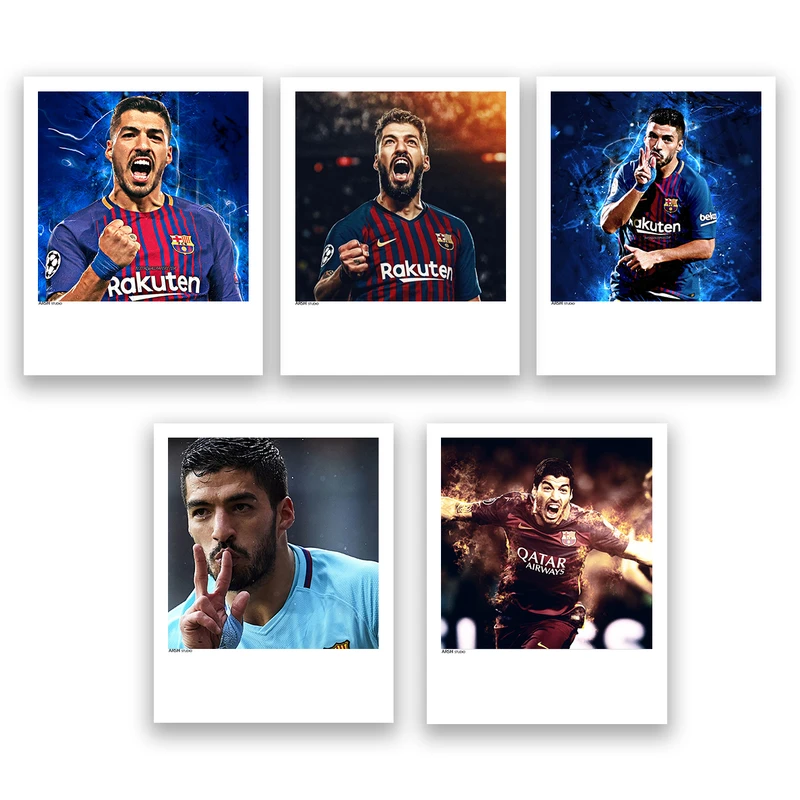 آویز تزیینی عرش مدل فانتزی فوتبالی سوآرز کد Asa1251 مجموعه پنج عددی