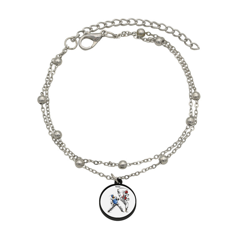 پابند زنانه ناکسیگو مدل شب تاب طرح تکواندو کد LB7396 پابند زنانه ناکسیگو مدل شب تاب طرح تکواندو کد LB7396