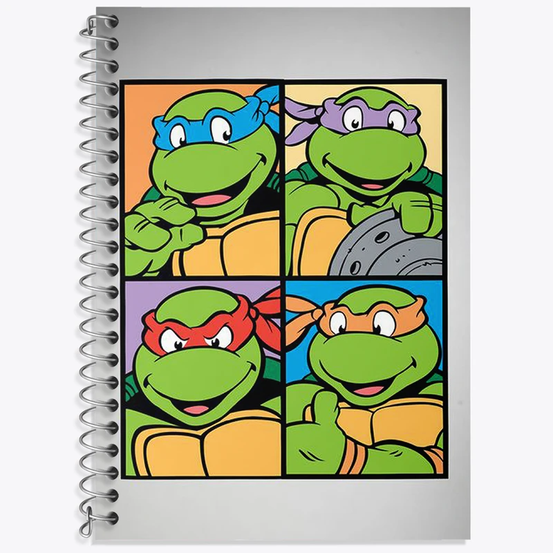 دفتر لغت 50 برگ خندالو طرح لاکپشت های نینجا کد N2072