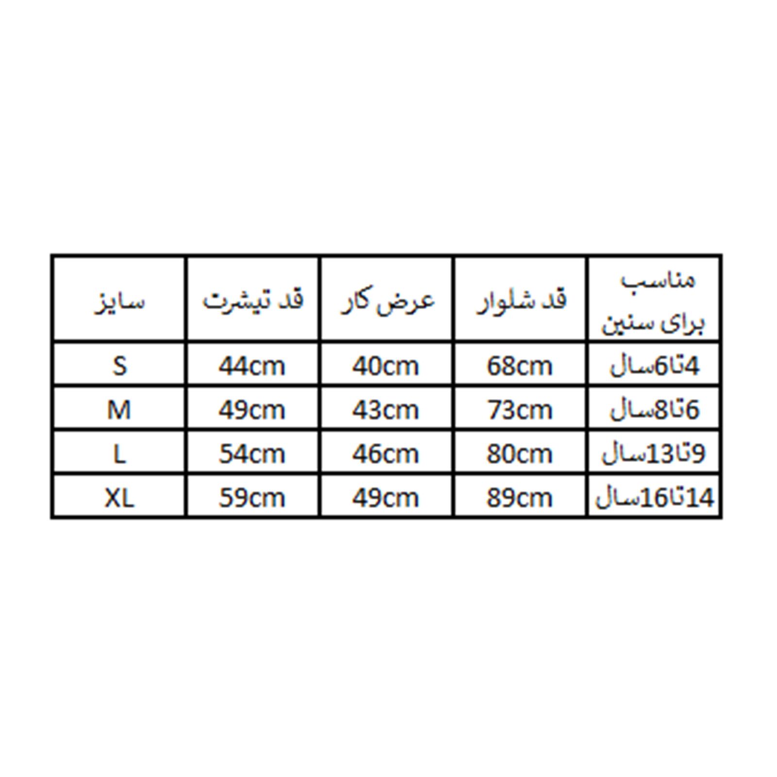 ست تی شرت و شلوار دخترانه مادر مدل هایدی کد 87-28 رنگ سرمه ای -  - 10