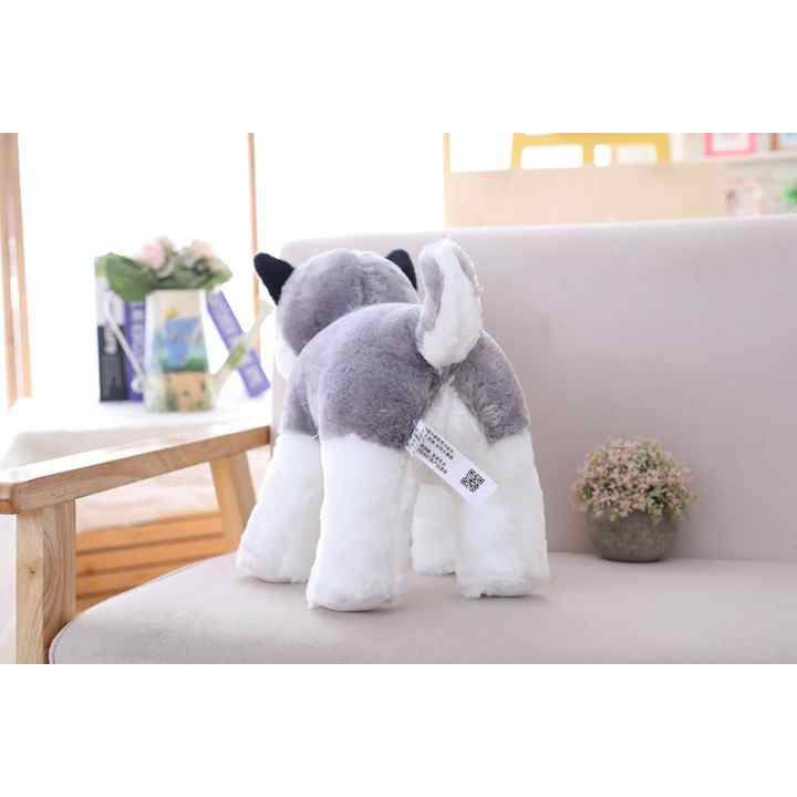 عروسک مدل سگ هاسکی ارتفاع 26 سانتی‌متر