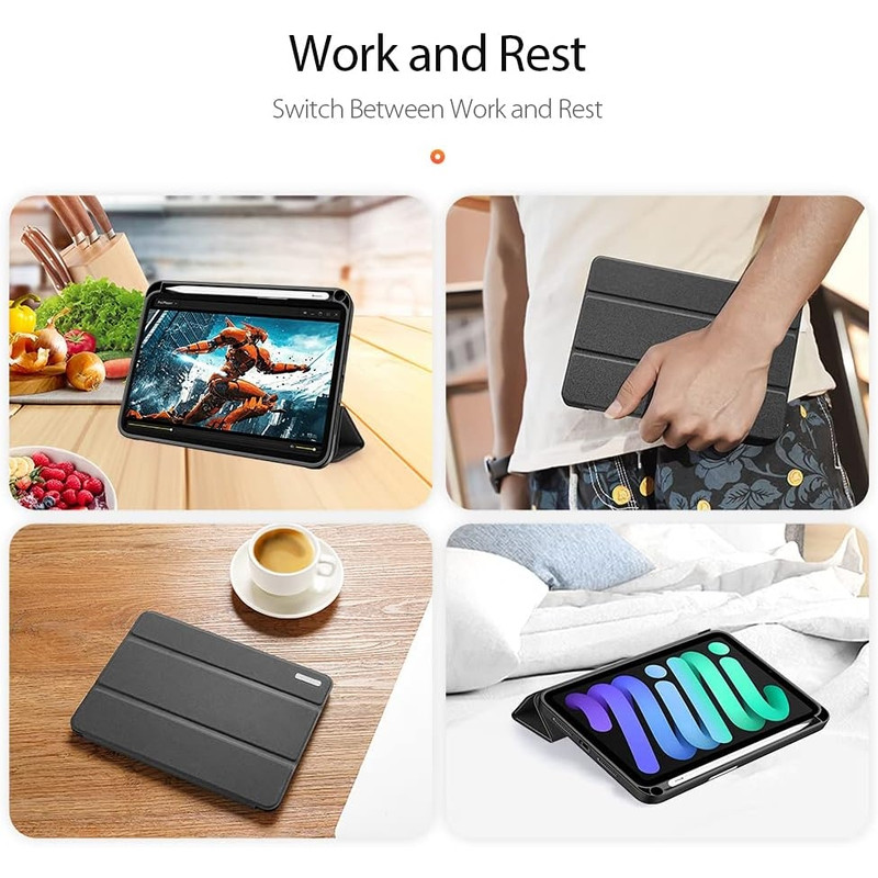 خرید و قیمت کیف کلاسوری بادیگارد مدل Domo مناسب برای تبلت اپل iPad Mini 6 2021 / iPad Mini 7 2024