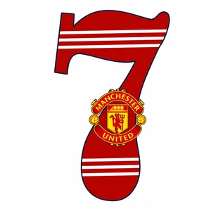  استند رومیزی تولد مدل عدد 7 طرح منچستر یونایتد کد 1910