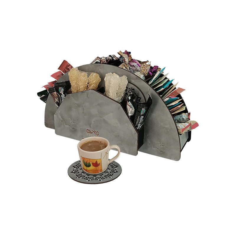 جعبه پذیرایی طرح لاکچری باکس مدل MK001-A-D مجموعه 5 عددی