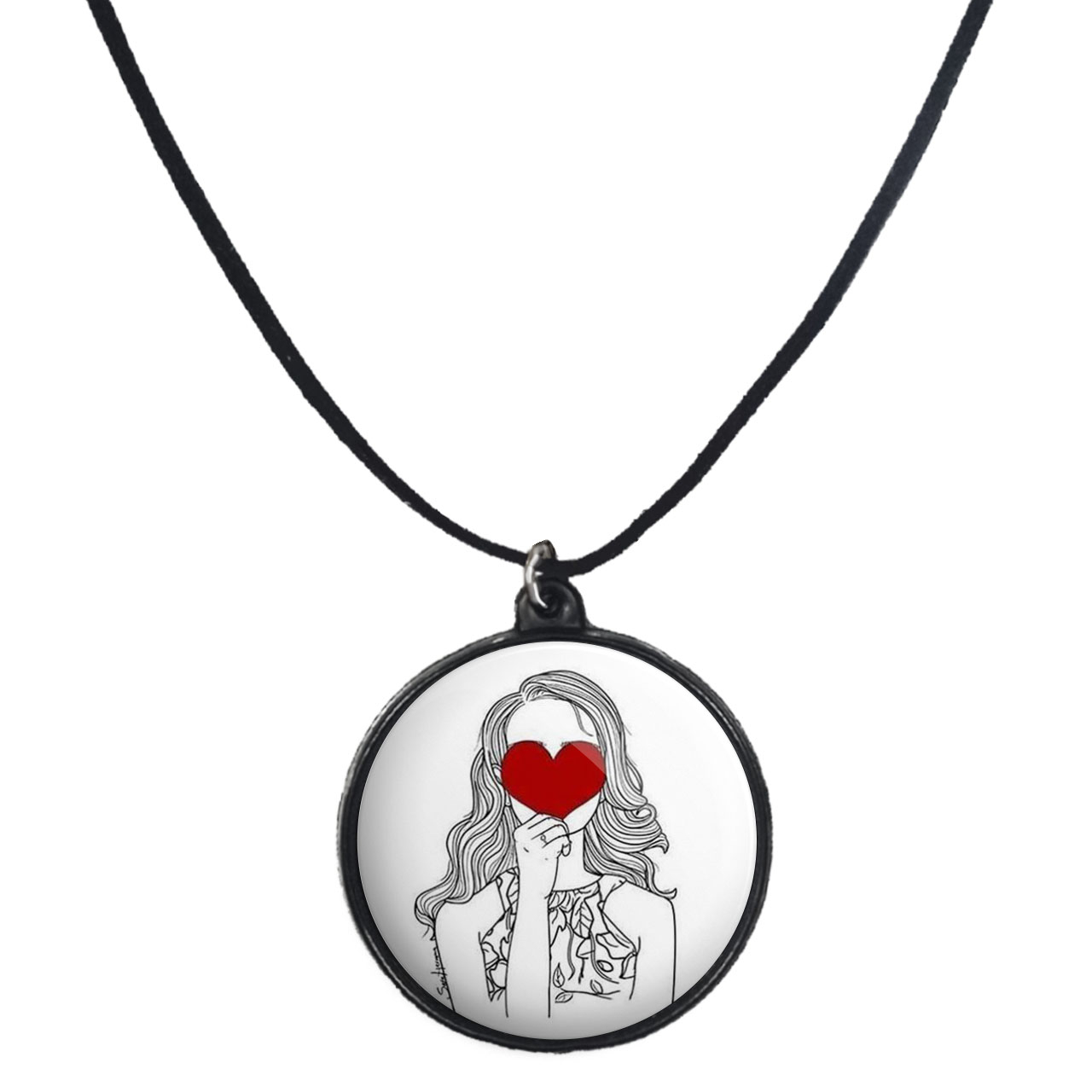 گردنبند پرمانه طرح عاشقانه کد pmb.5556 مدل دو طرفه