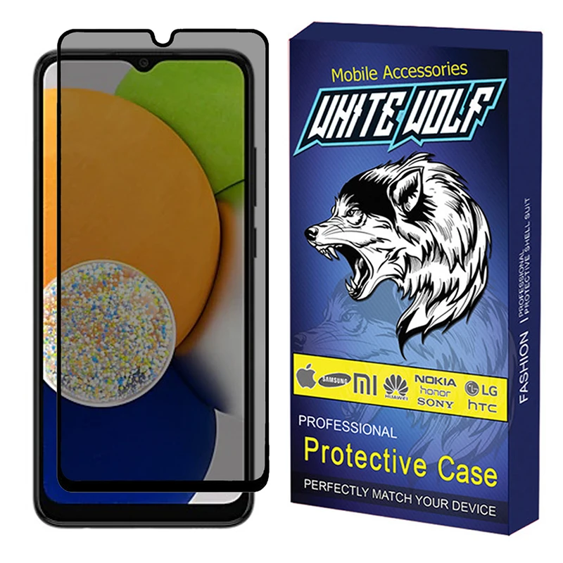 محافظ صفحه نمایش حریم شخصی وایت ولف مدل WGP3 مناسب برای گوشی موبایل سامسونگ  Galaxy A03