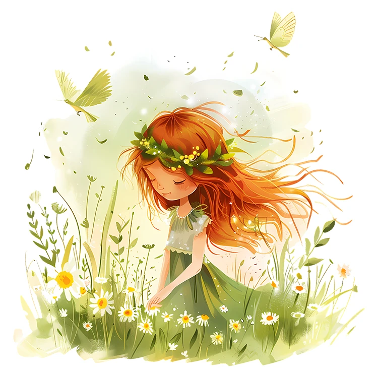 استیکر پارچه و لباس پاد آفرین مدل کارتونی کیوت فانتزی دخترانه کد S5742