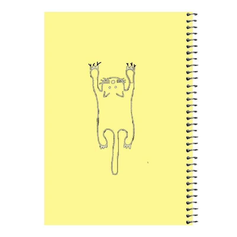 دفتر مشق 80 برگ اس جی مدل گربه آویزان کد۲  