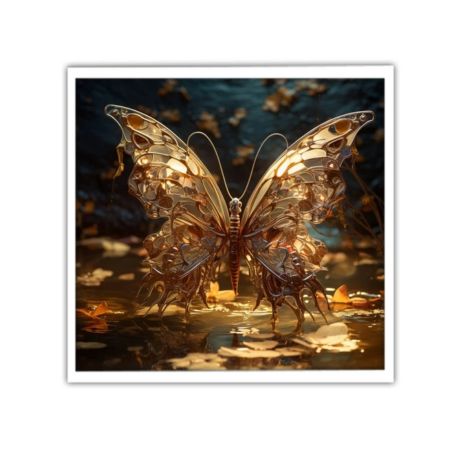 تابلو نوری بکلیت طرح پروانه مدل W-MID-18763