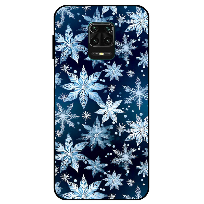 کاور مگافون طرح برف مدل 2824 مناسب برای گوشی موبایل شیائومی Redmi Note 9s / 9 Pro / 9 Pro Max 