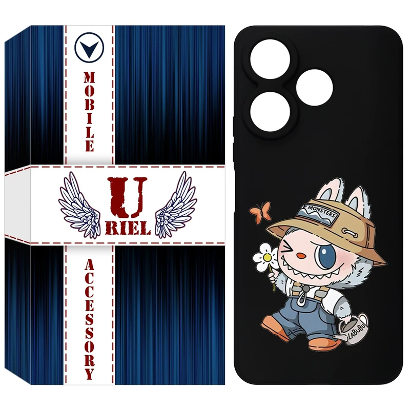 کاور یوریل مدل KSH کد 111 طرح عروسک لبوبو مناسب برای گوشی موبایل شیائومی Redmi 13x / 13 4G / Poco M6 4G