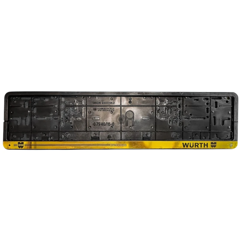 قاب پلاک خودرو ورث مدل GLD کد BstYdk بسته ۲ عددی