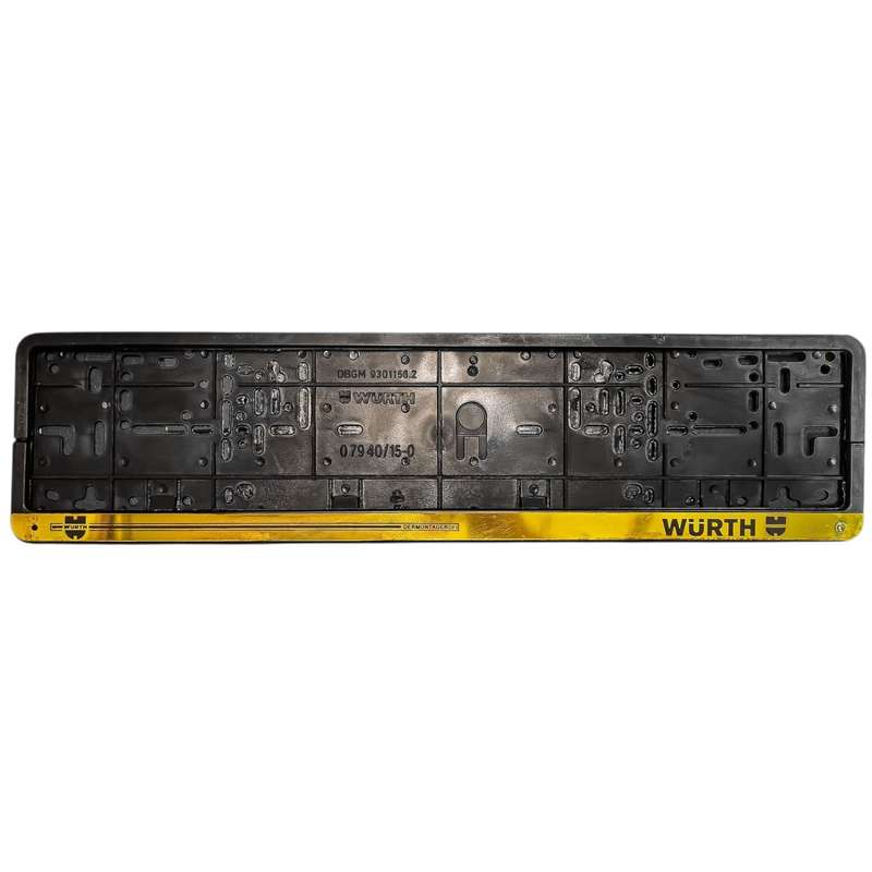 قاب پلاک خودرو ورث مدل GLD کد BstYdk بسته ۲ عددی