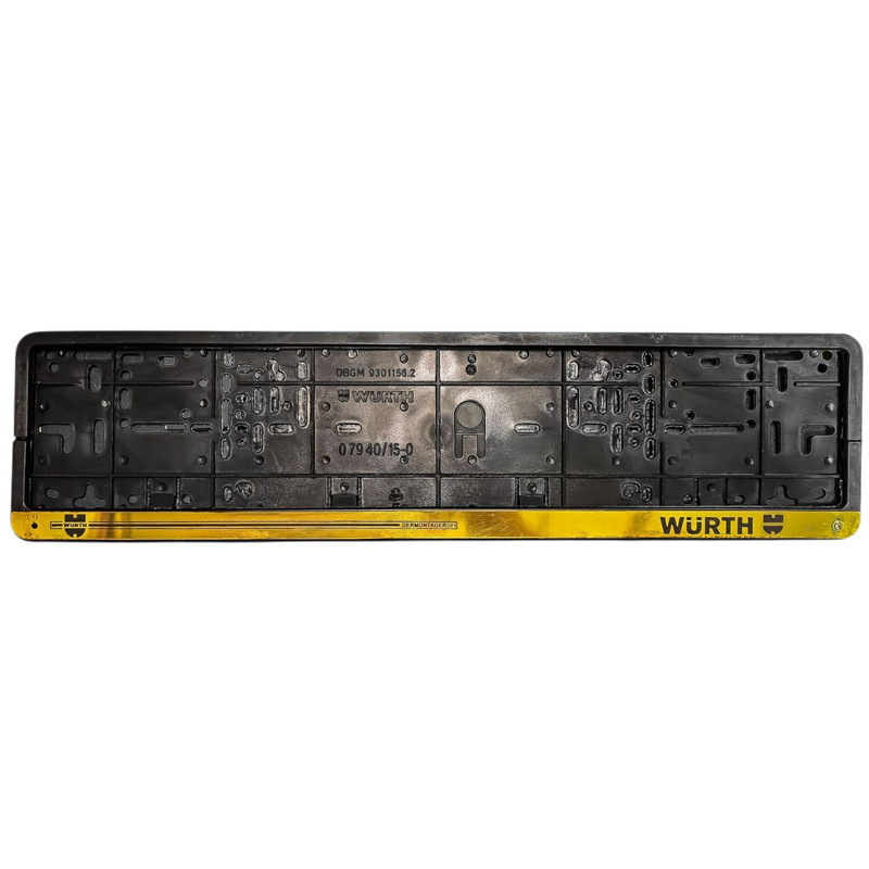 قاب پلاک خودرو ورث مدل GLD کد BstYdk بسته ۲ عددی