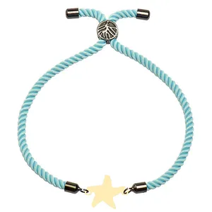 دستبند طلا 18 عیار زنانه الن نار مدل ستاره 101250