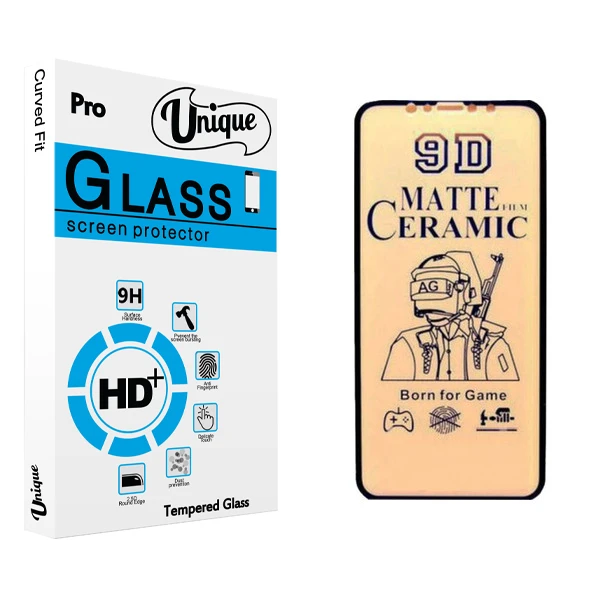 محافظ صفحه نمایش مات يونيک مدل +Clear مناسب برای گوشی موبایل اپل Iphone X/Xs/11 Pro