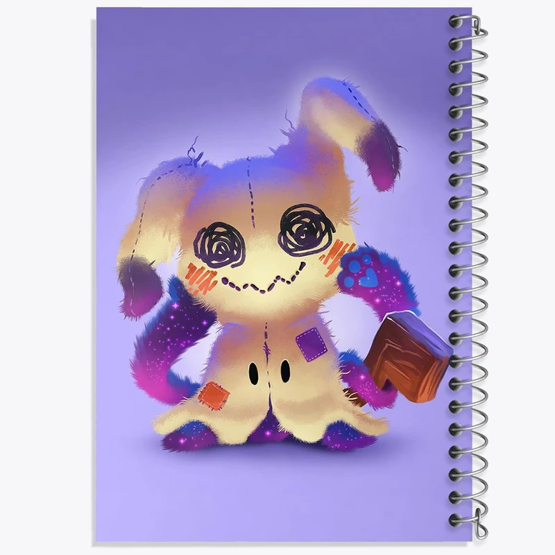 دفتر نت موسیقی 50 برگ خندالو مدل میمیکیو انیمه پوکمون کد 17307