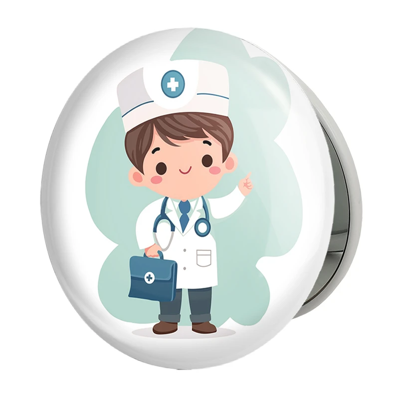 آینه جیبی خندالو طرح پزشک و پرستار کودکانه مدل تاشو کد 36509