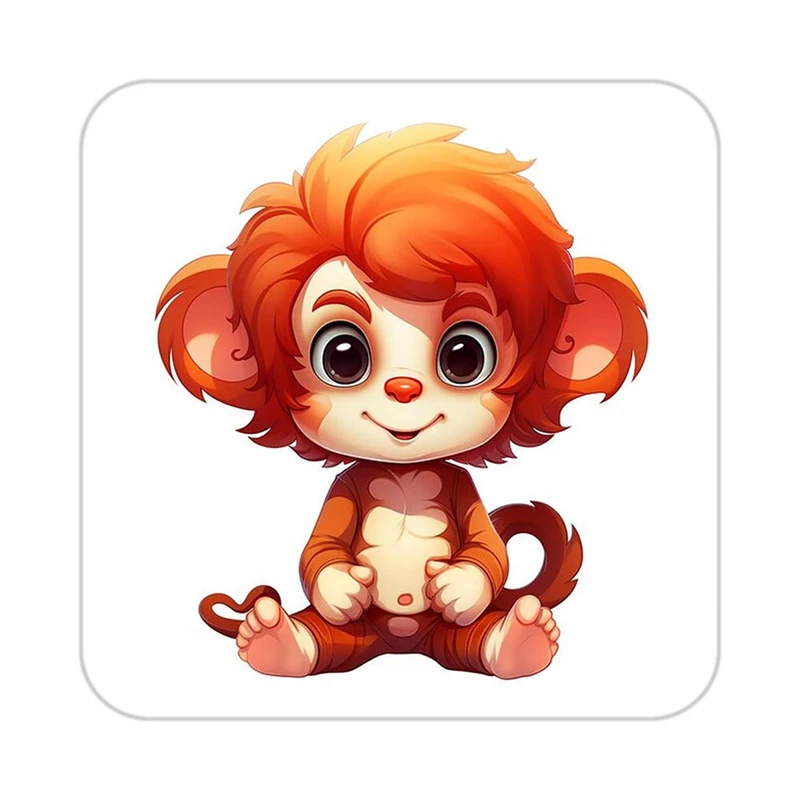 زیر لیوانی کاکتی طرح حیوانات کارتونی مدل mp28163