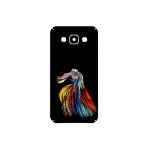 MAHOOT Rainbow Hair Digital Art Cover Sticker for Samsung Galaxy E5