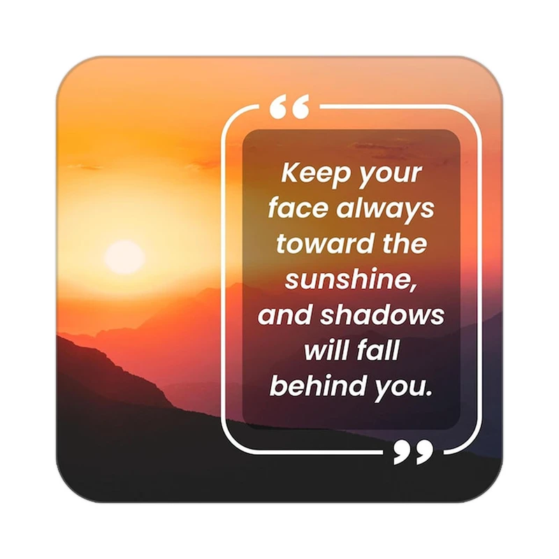 زیر لیوانی کاکتی طرح جملات انگیزشی و مثبت مدل mp24883