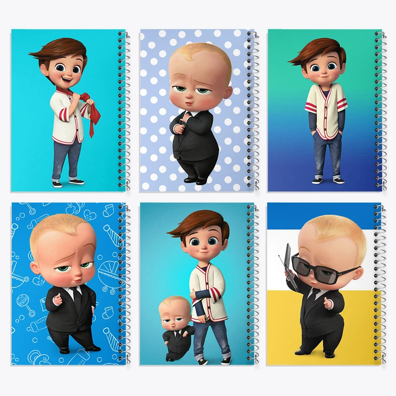 دفتر مشق 100 برگ خندالو طرح بچه رئیس کد 287 مجموعه 6 عددی