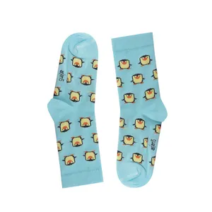 جوراب ساق بلند دخترانه مدل  پنگوئنی