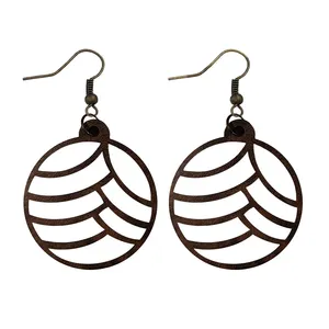 گوشواره زنانه مدل چوبی کد 03