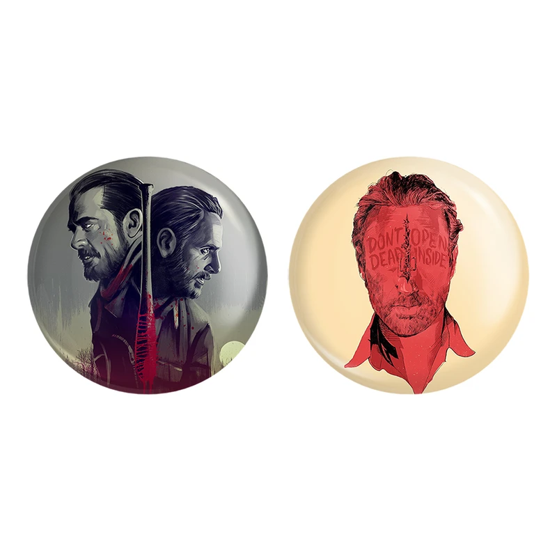 مگنت خندالو طرح ریک گریمز سریال مردگان متحرک The Walking Dead کد 1018710189 مجموعه 2 عددی