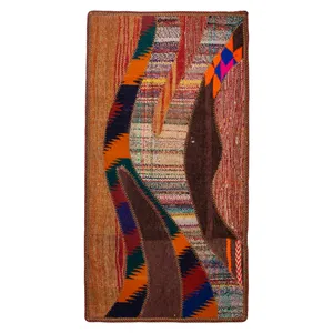 کلاژ گلیم دستبافت نیم متری کد n14142