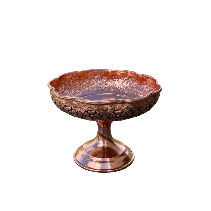 آجیل خوری مسی مدل دیبا 