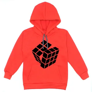 هودی پسرانه مدل روبیک W09 رنگ قرمز