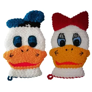 لیف حمام کودک طرح عروسکی مدل DUCK.2 مجموعه 2 عددی
