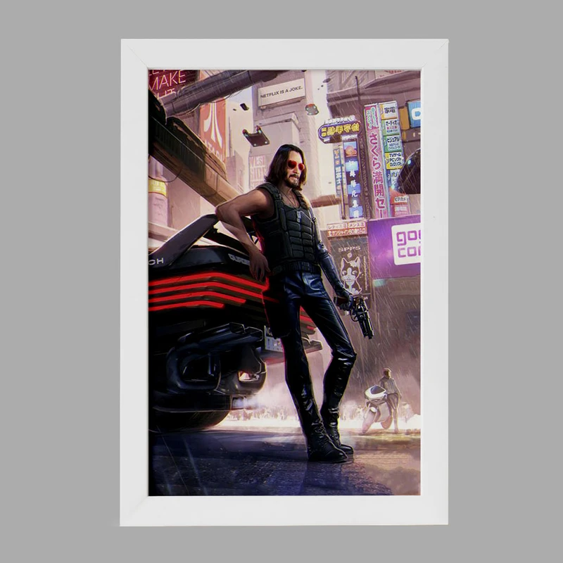 تابلو خندالو مدل جانی سایبر پانک کد 30571