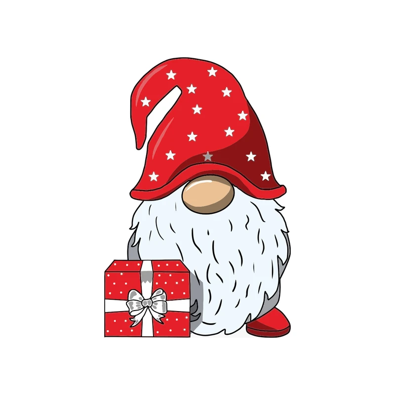 برچسب لپ تاپ پویا مارکت طرح کوتوله کریسمس کد 2077